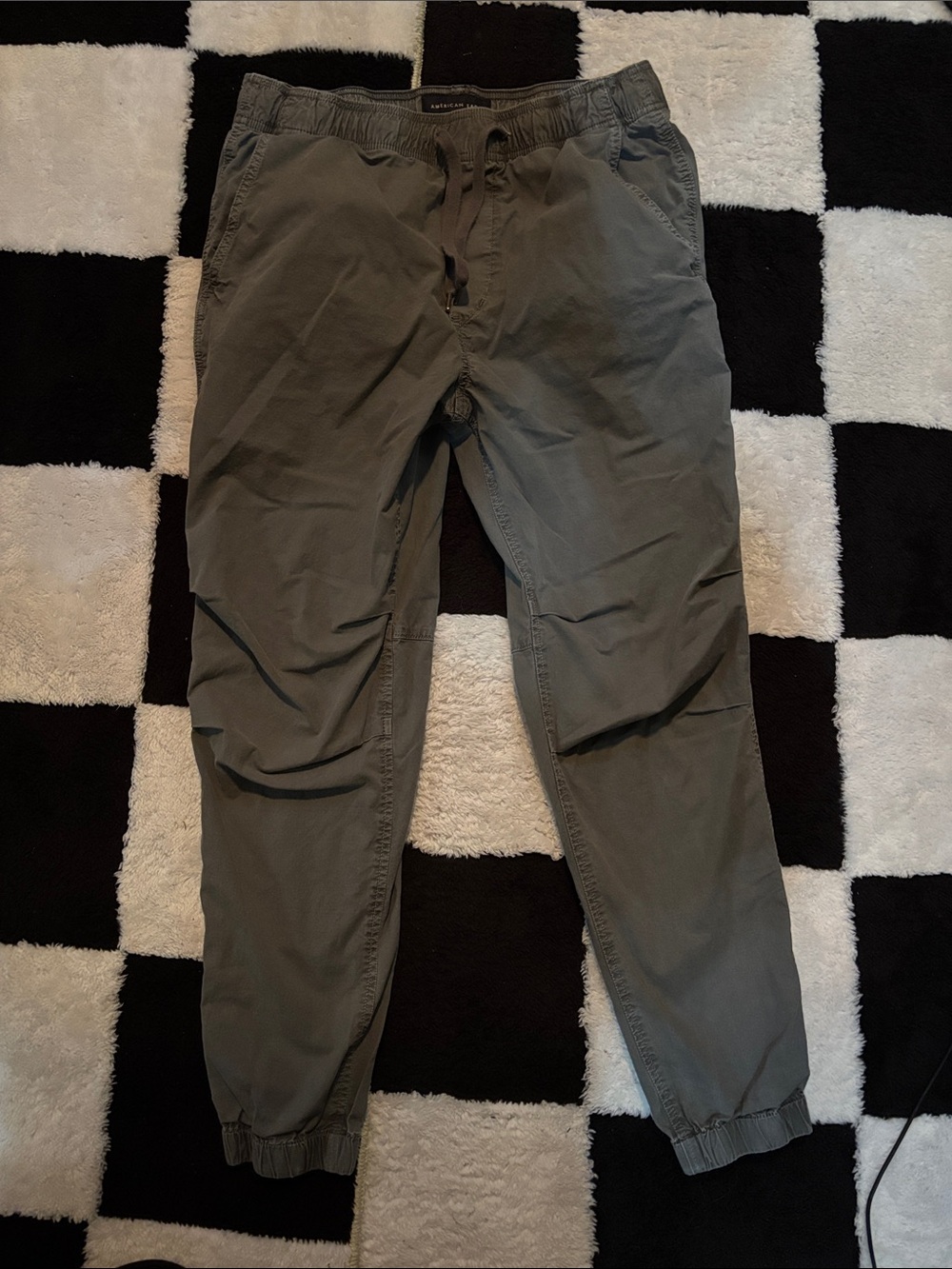 American Eagle Outfitters Olive Green Drawstring Joggers